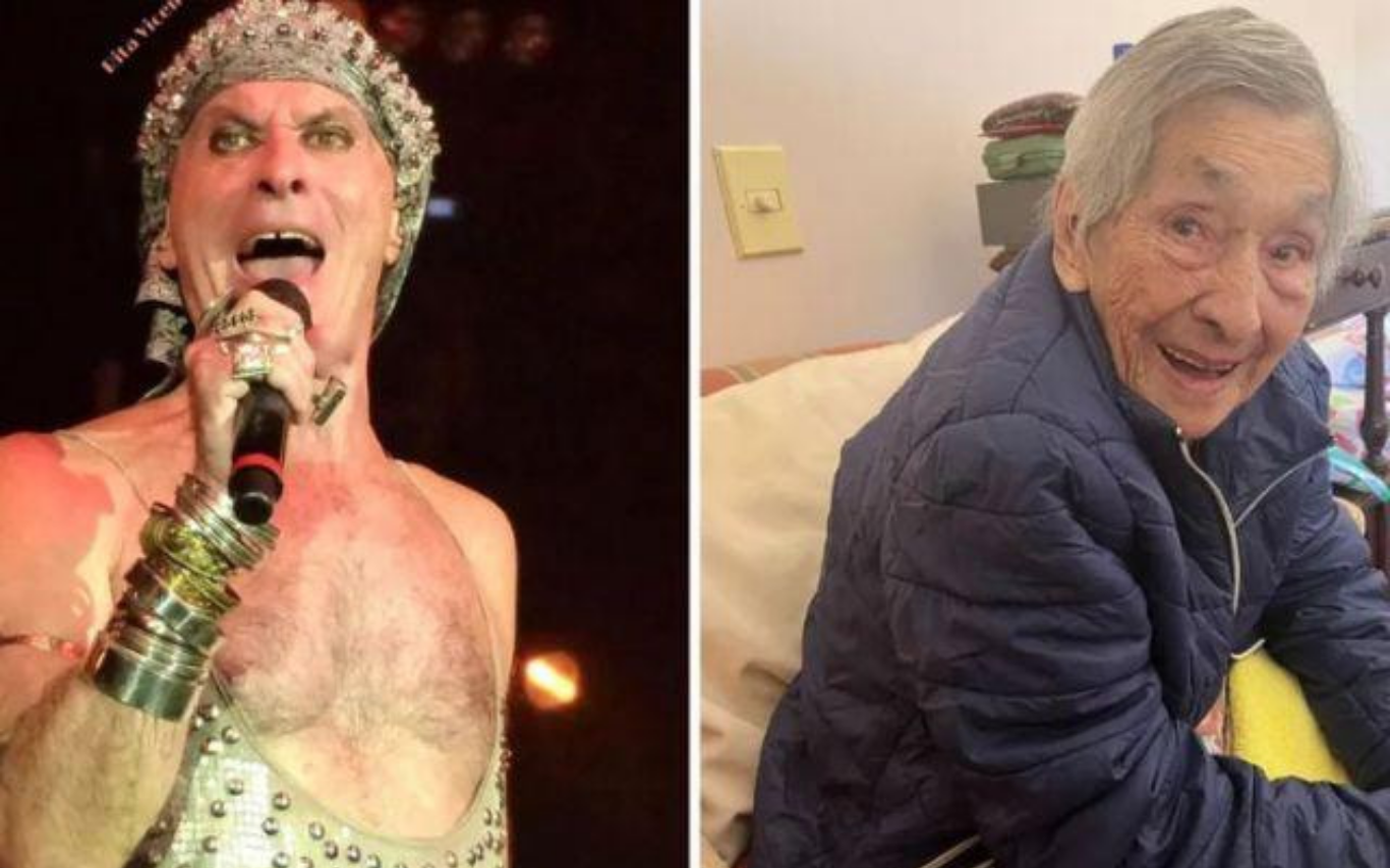 Ney Matogrosso e a mãe