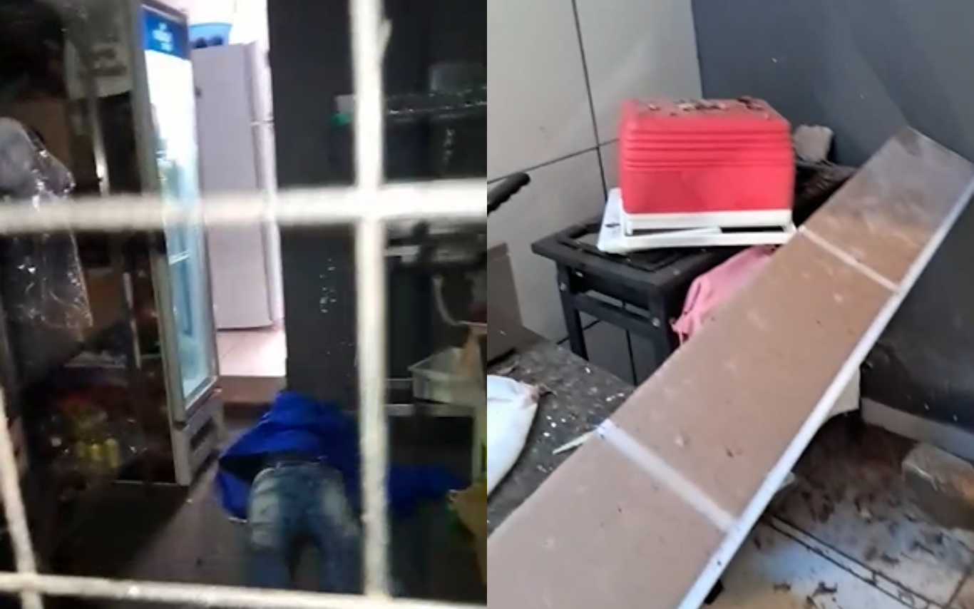 Ladrão cai no sono após invadir restaurante em Uberlândia