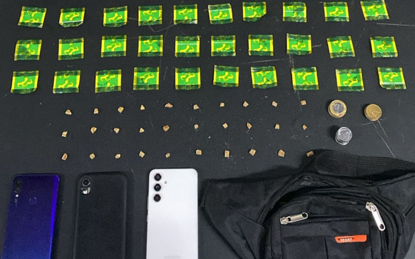 Itens apreendidos pela PM no Luizote de Freitas