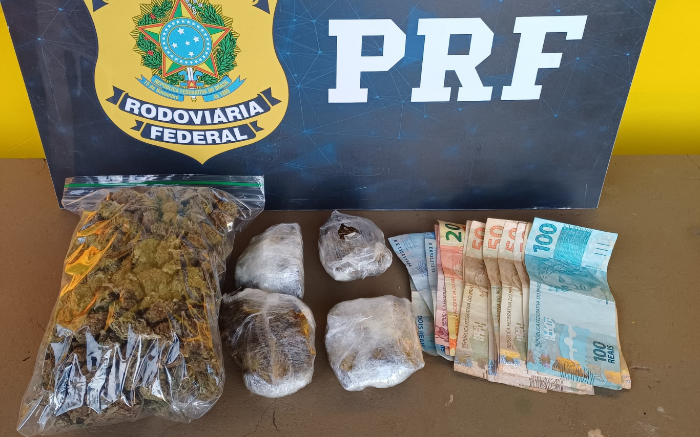 Mulheres foram presas em posse de flor de maconha na BR-365