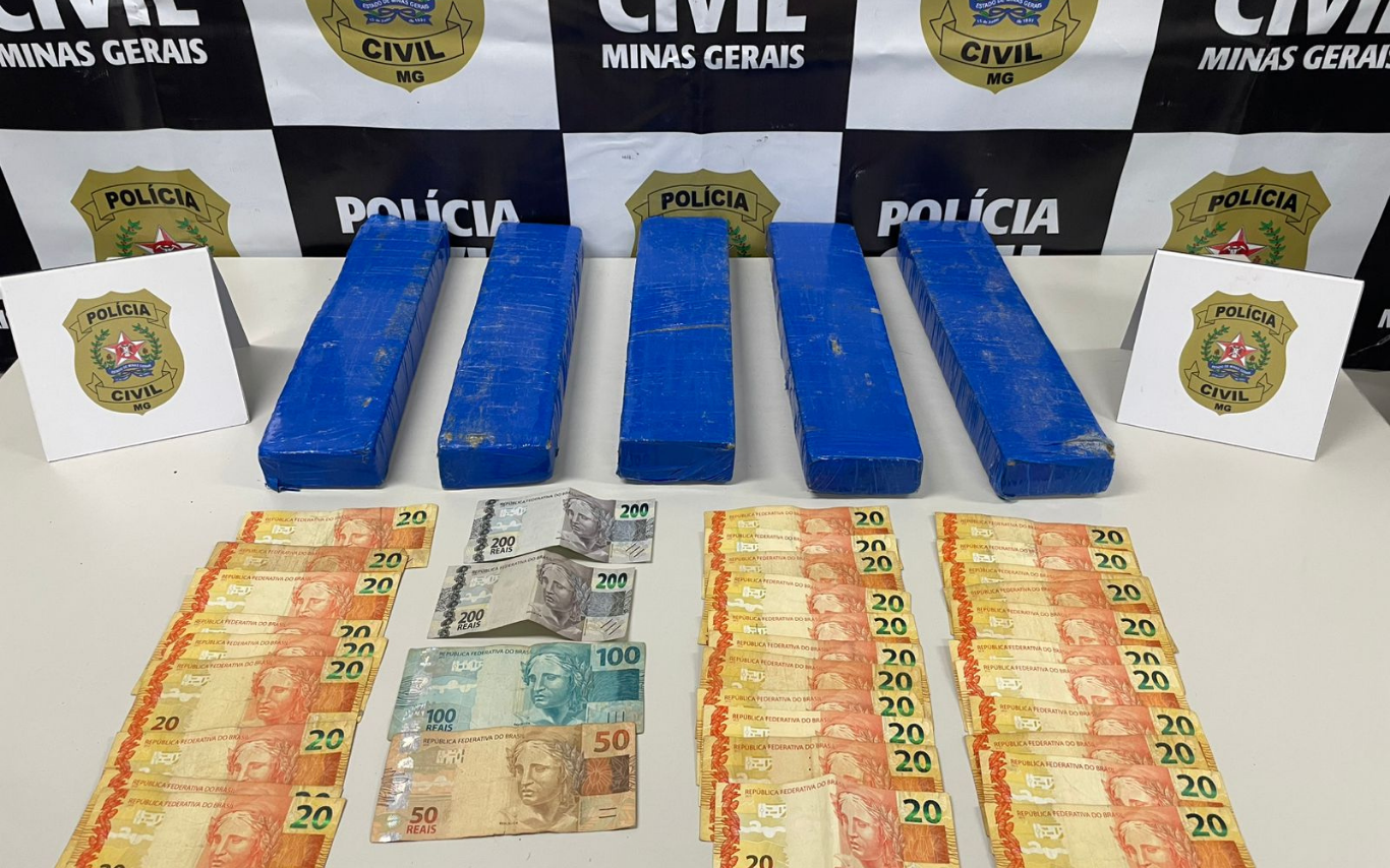 Apreensão policial no Jardim Europa, em Uberlândia