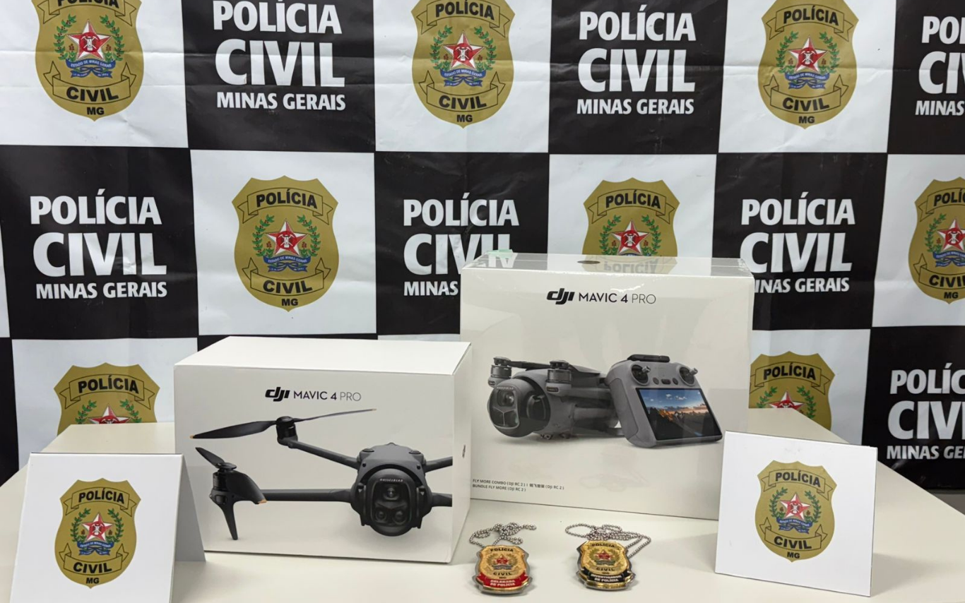 Drones avaliados em R$ 50 mil recuperados pela PC