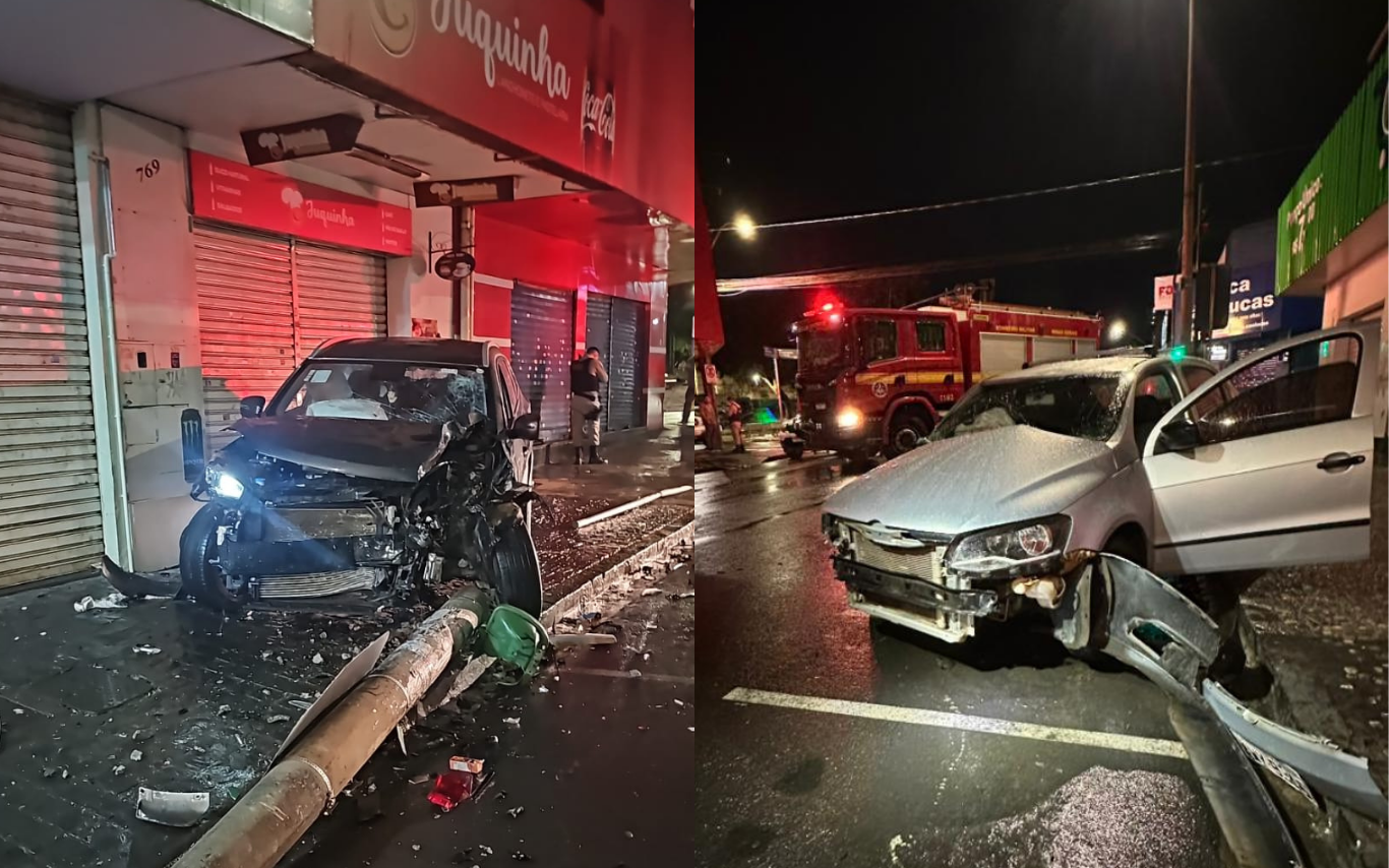 Acidente no Centro de Uberlândia