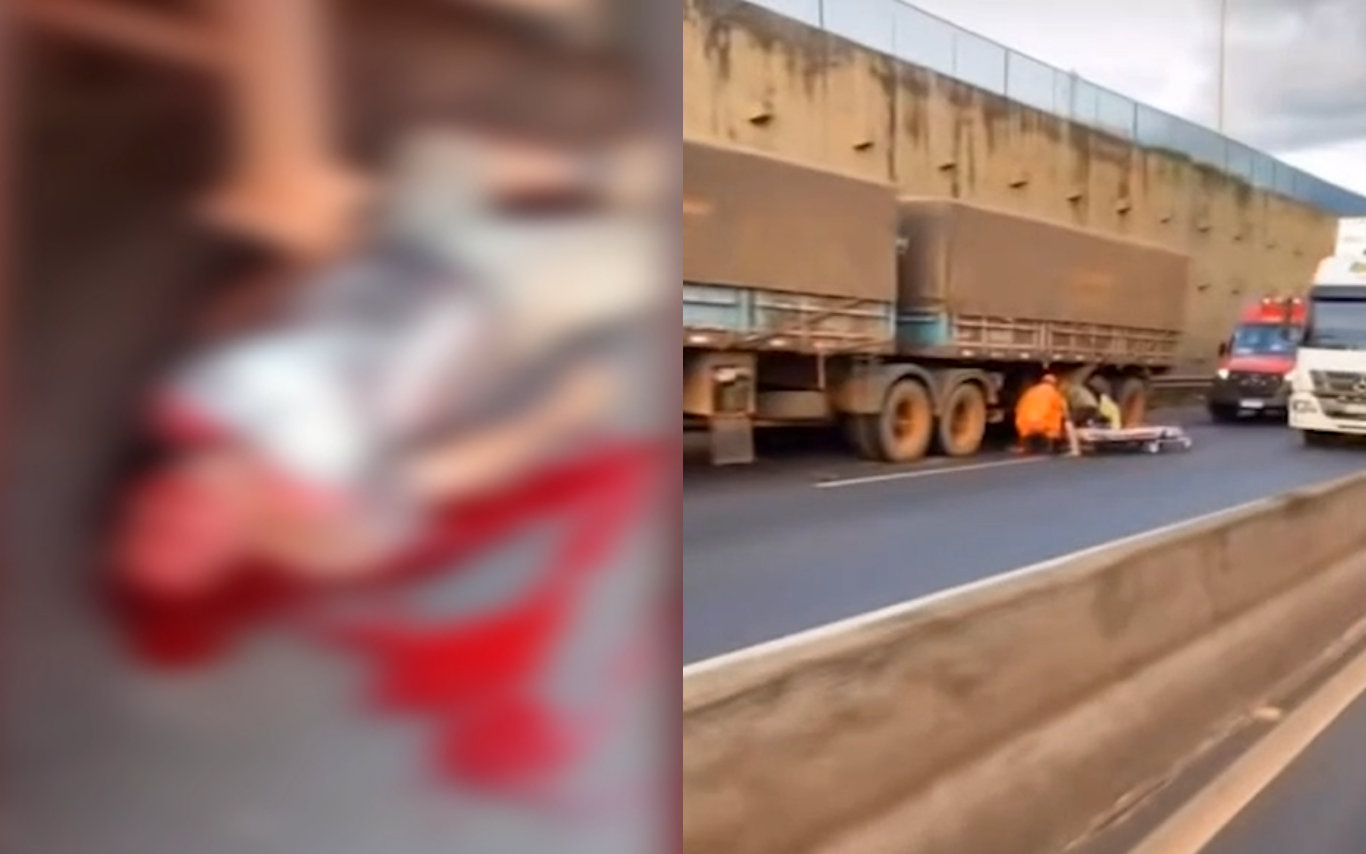 Motorista morre na BR-365 após parar para verificar pane em caminhão