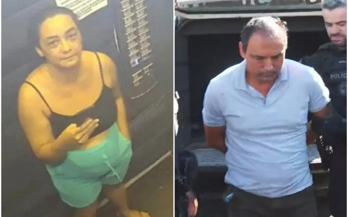Daiane Alves e o síndico Cléber Rosa