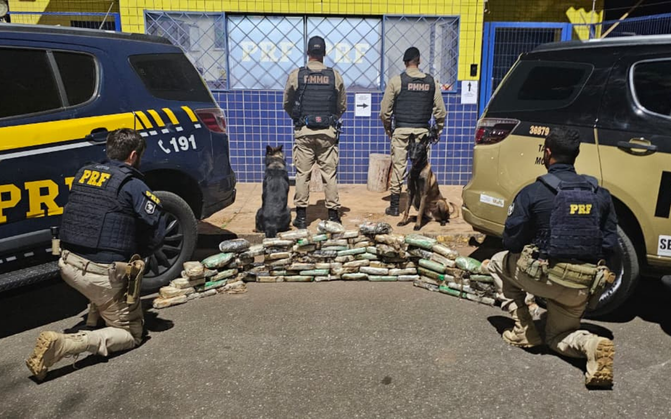 PRF apreende drogas escondidas em pneus de caminhão