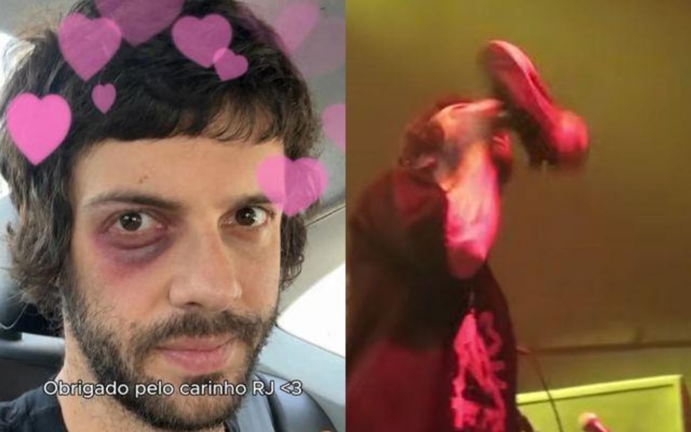 Diogo Defante se pronuncia depois de levar sapatada em show