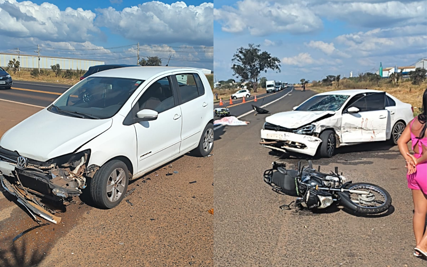 Acidente com três veículos deixa um morto em Uberlândia
