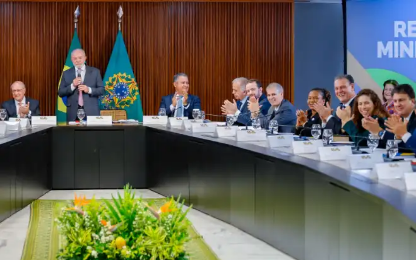 Presidente da República, Luiz Inácio Lula da Silva durante Reunião Ministerial, realizada no Palácio do Planalto