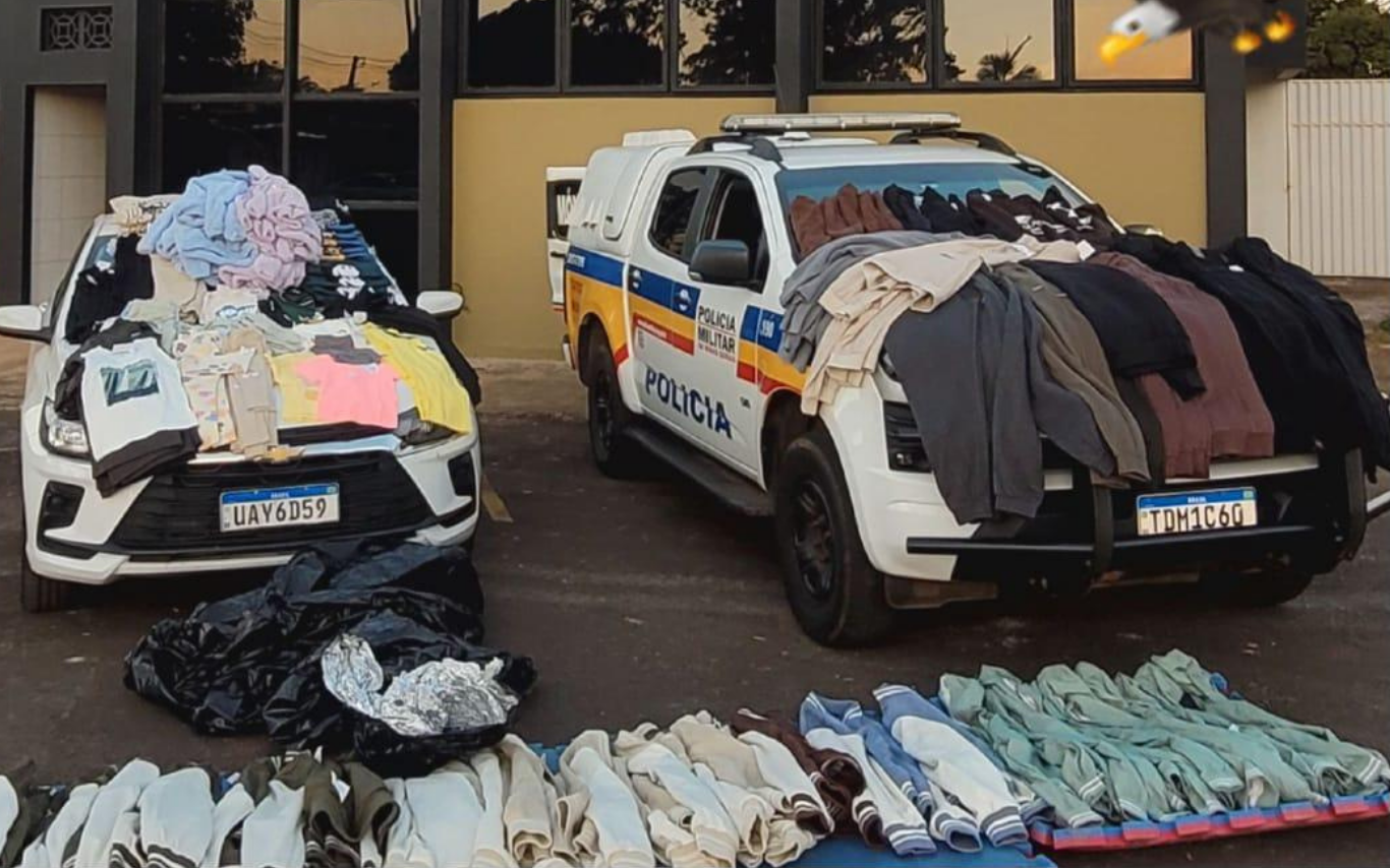 Operação da PM prende quadrilha peruana com roupas furtadas em Uberlândia