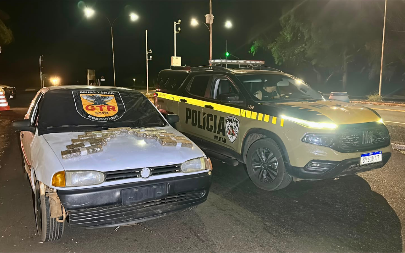 Motorista é preso com 11 barras de maconha em Uberlândia