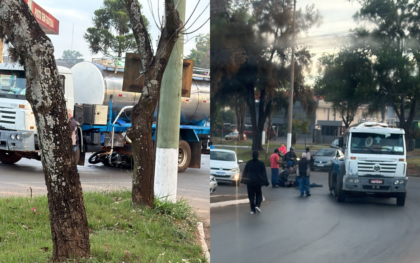 Acidente na avenida JK, em Patos de Minas