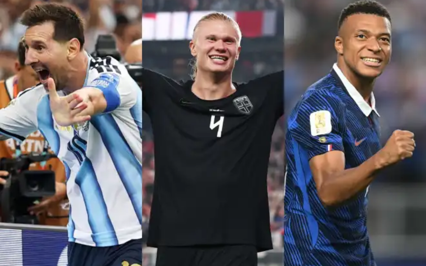 Messi, Haaland e Mbappé brilham na Copa do Mundo