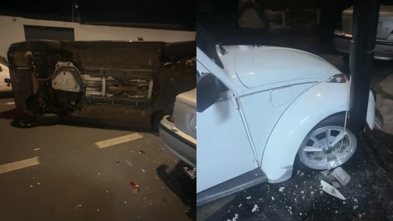 Acidente de trânsito no Pacaembu, em Uberlândia