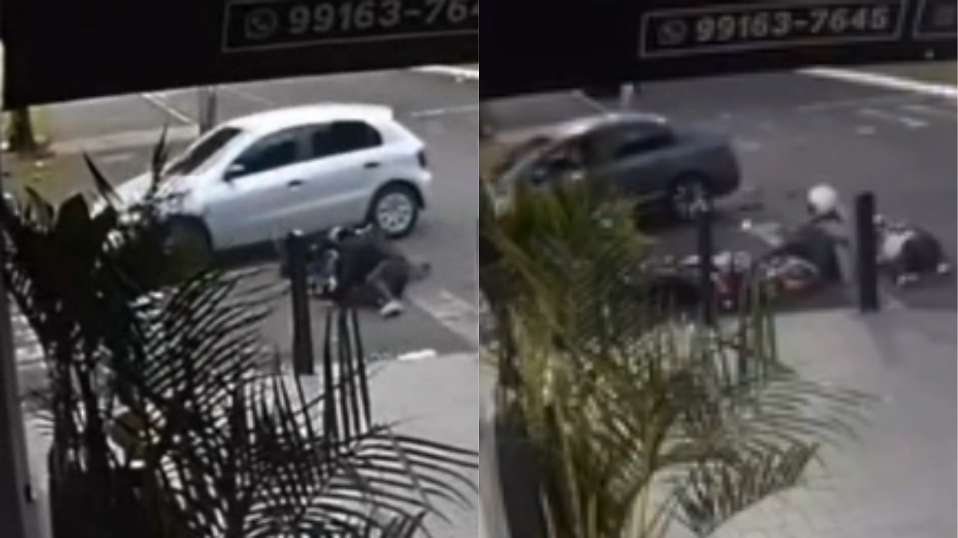 Dois acidentes semelhantes no mesmo cruzamento do bairro Planalto