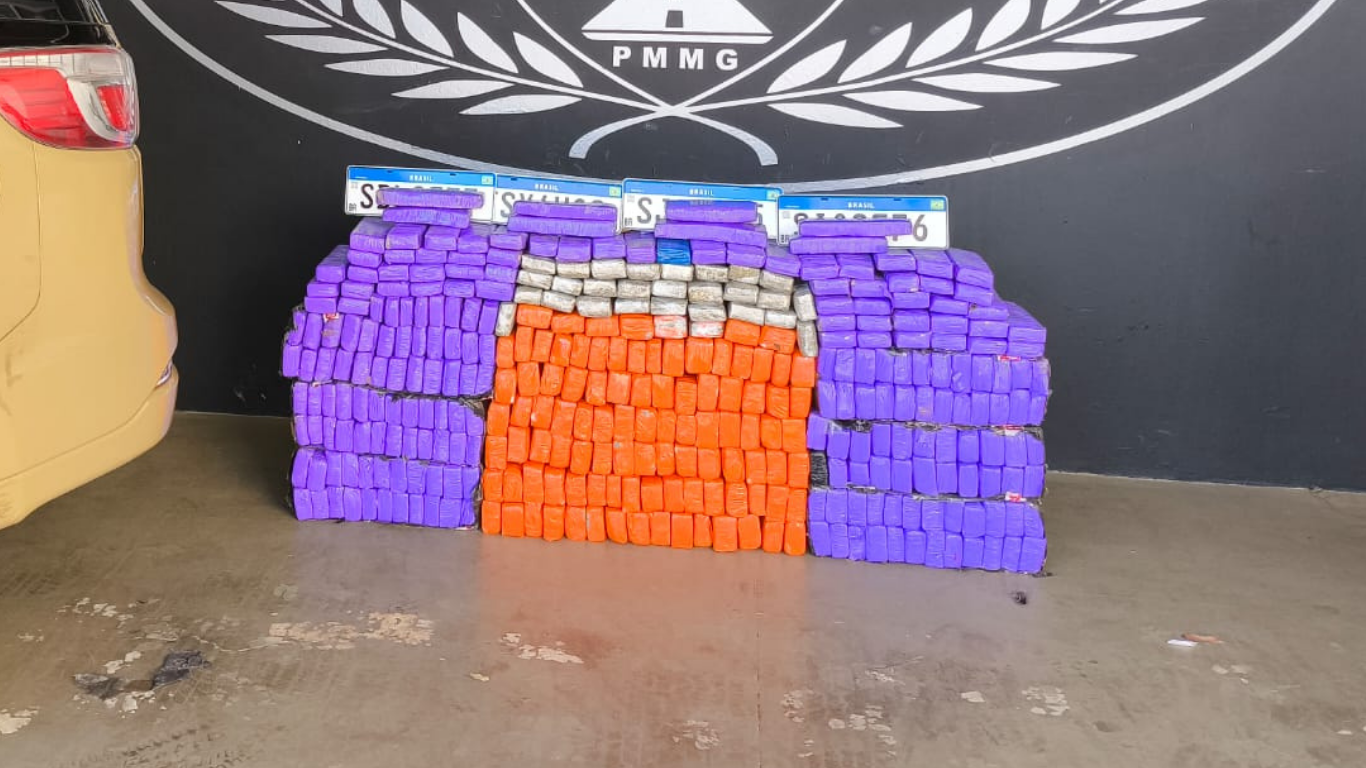 Maconha apreendida durante operação da PMRv