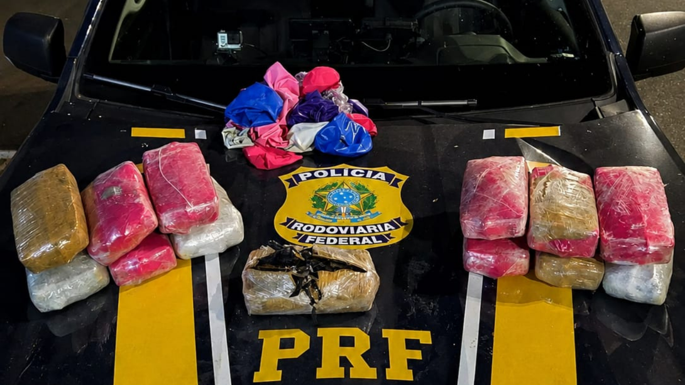Cocaína apreendida em tanque de combustível em Campo Florido