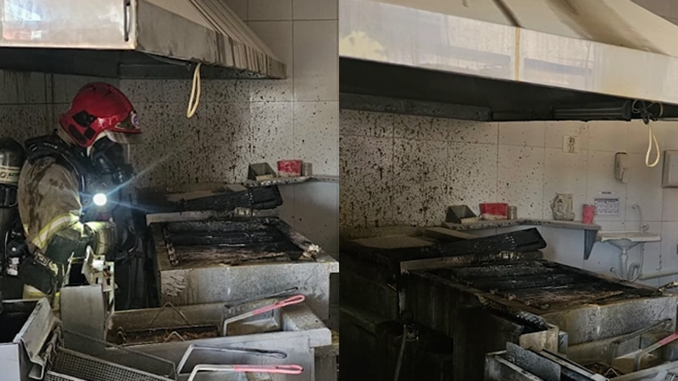 Incêndio em hamburgueria de Uberlândia
