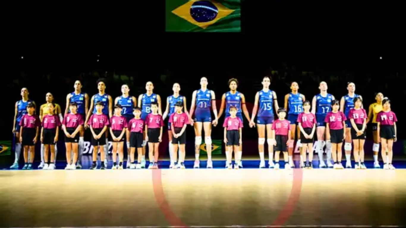 Brasil entra em quadra para tentar título da VNL