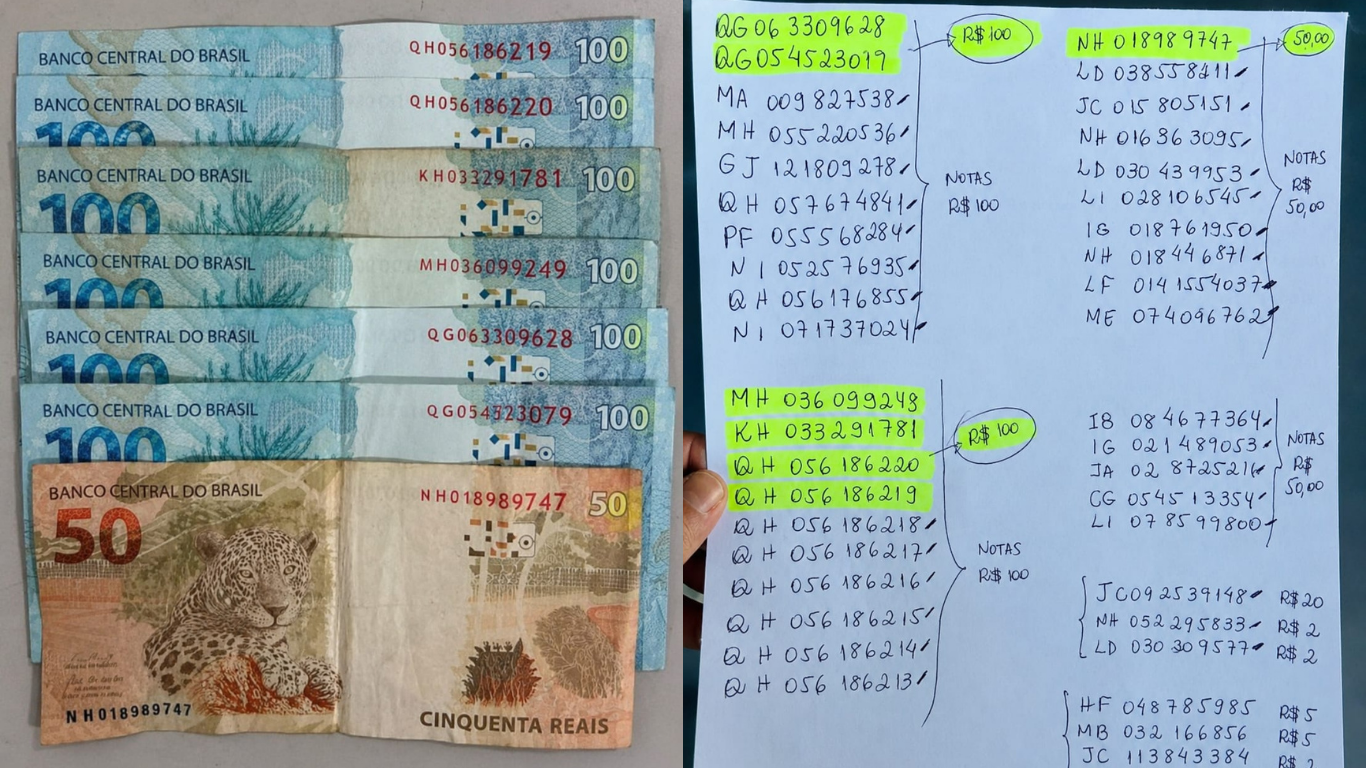 Patrão anota números de série das notas e diarista é presa em flagrante por furto