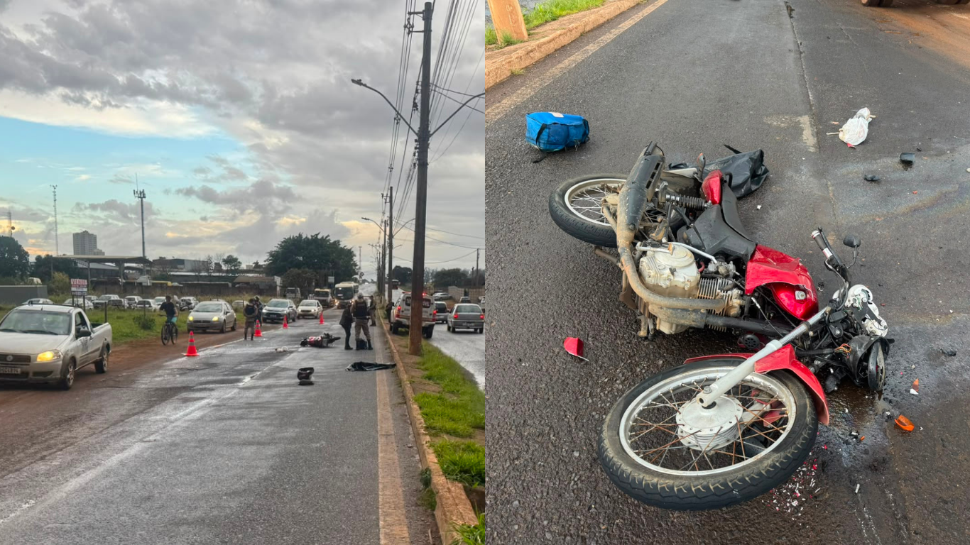 Motociclista inabilitado de 50 anos morre após colisão com caminhão em Araxá
