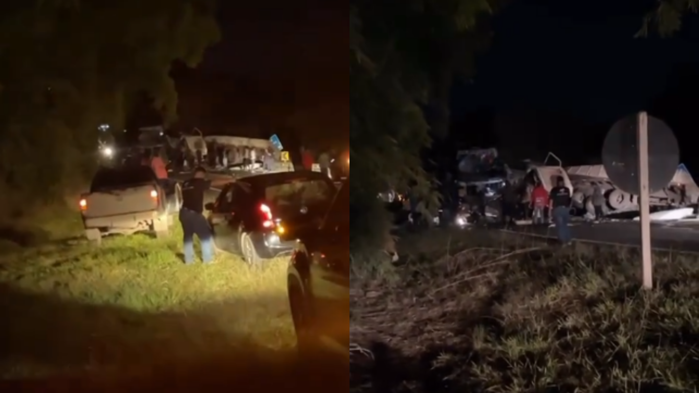 Grave acidente entre ônibus e carreta deixa mortos e feridos na MG-050, em Piumhi