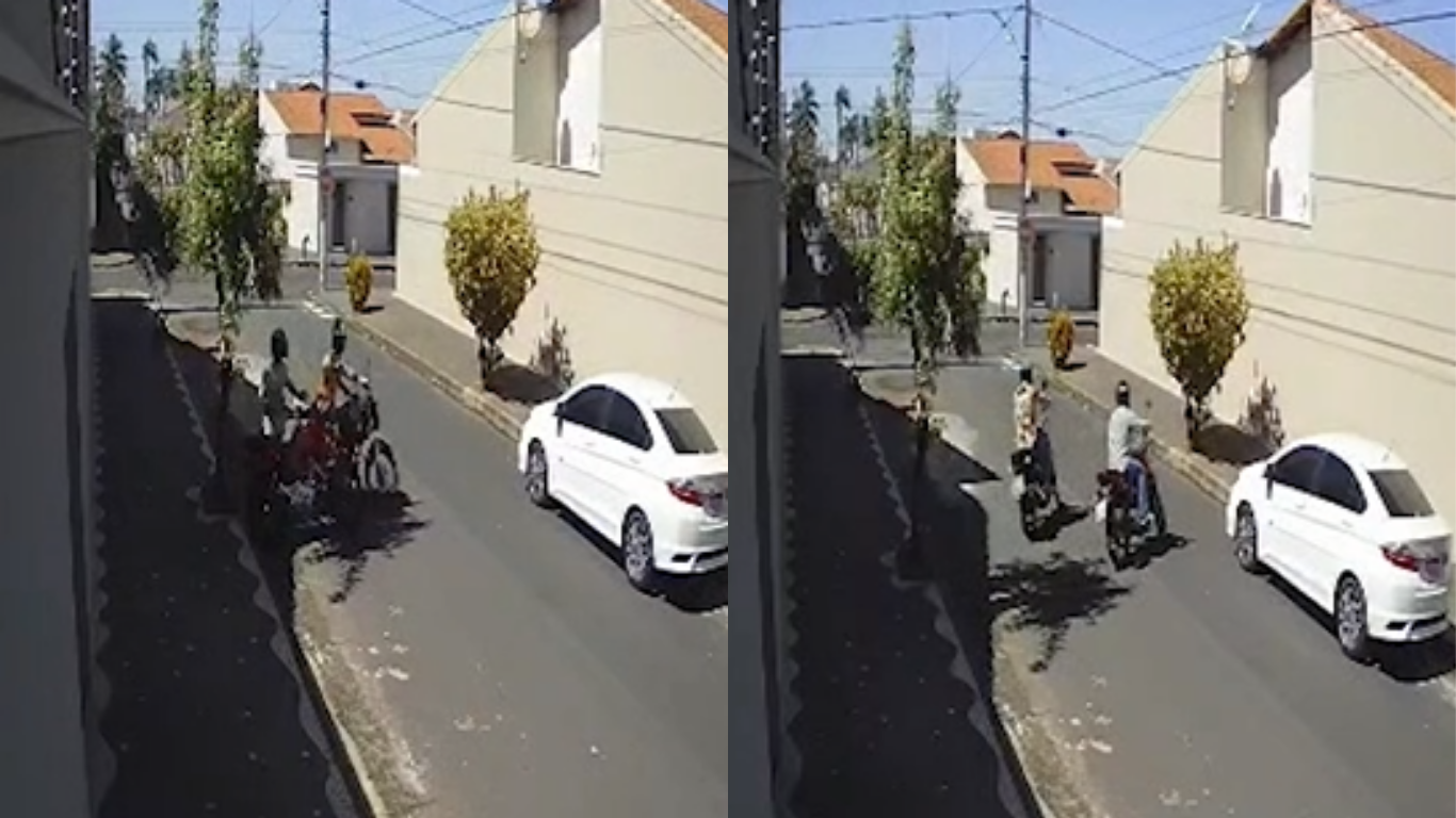 Furto de moto no bairro Cidade Jardim, em Uberlândia