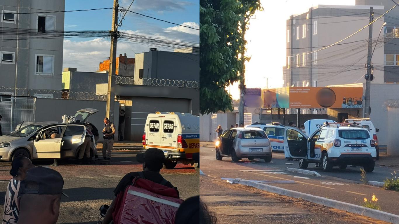 Suposto chefe do tráfico na região central de Uberlândia é preso após perseguição policial e tiros em pneus no bairro Morumbi