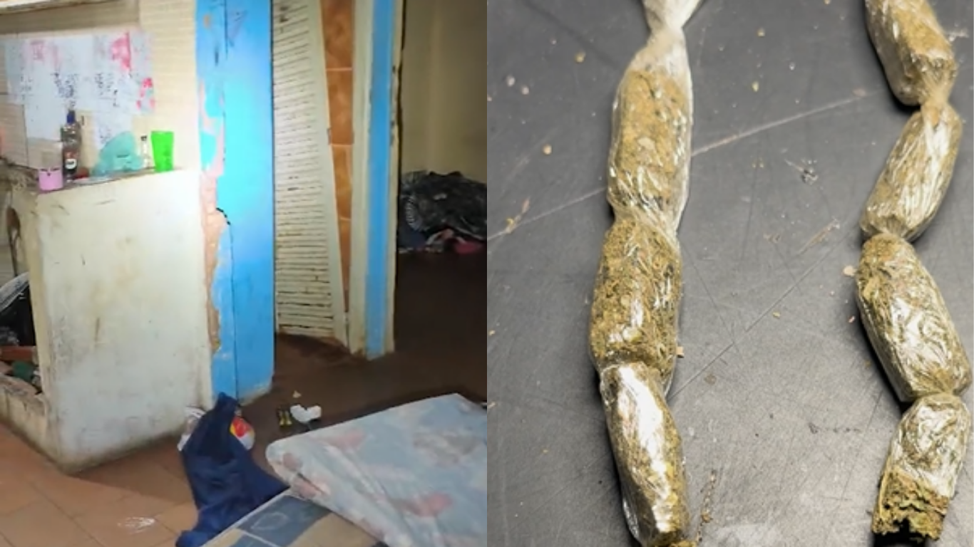 PM ESTOURA PONTO DE TRÁFICO EM IMÓVEL ABANDONADO