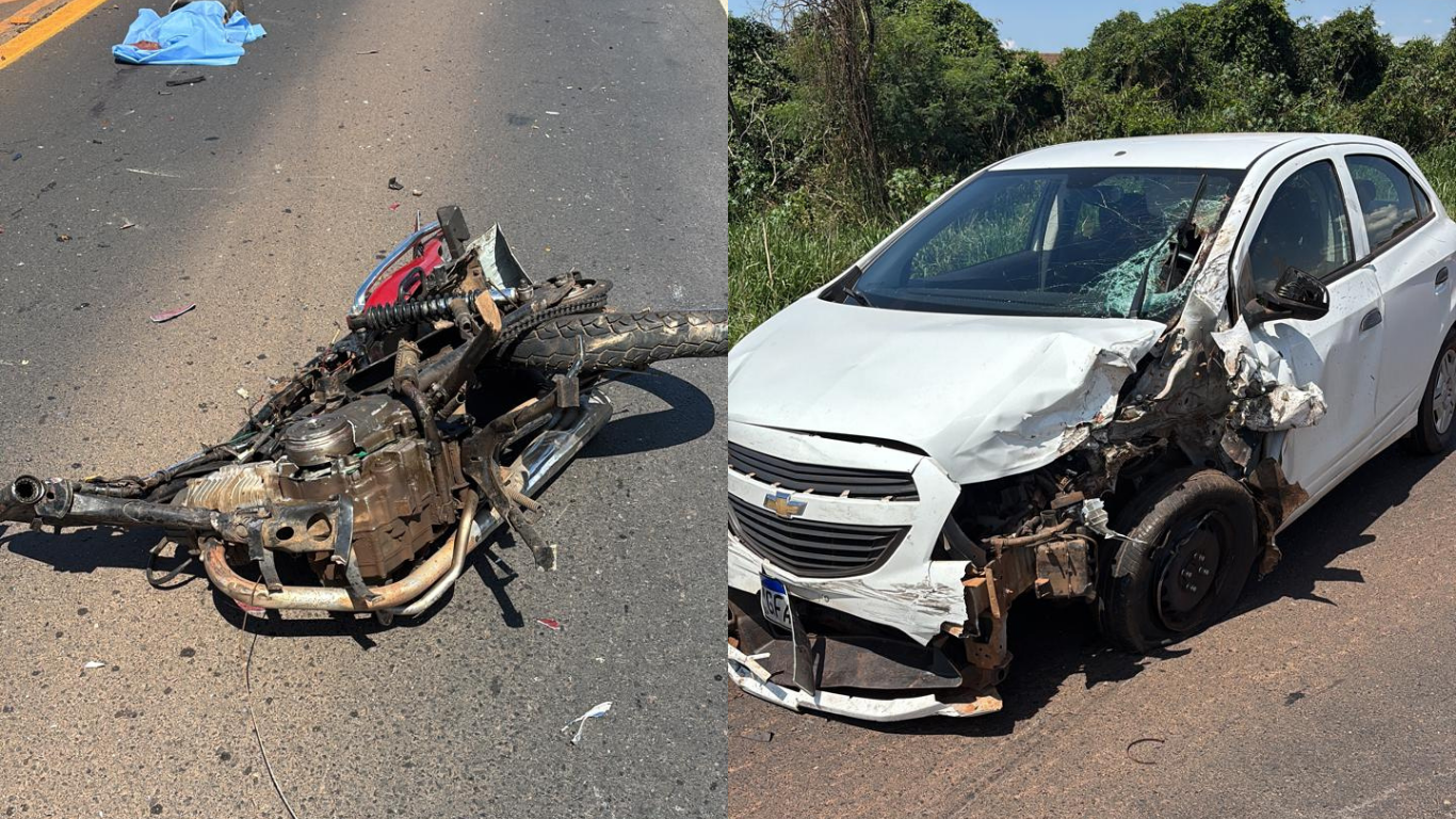 Motociclista morre em acidente com quatro veículos na MGC-452, em Uberlândia