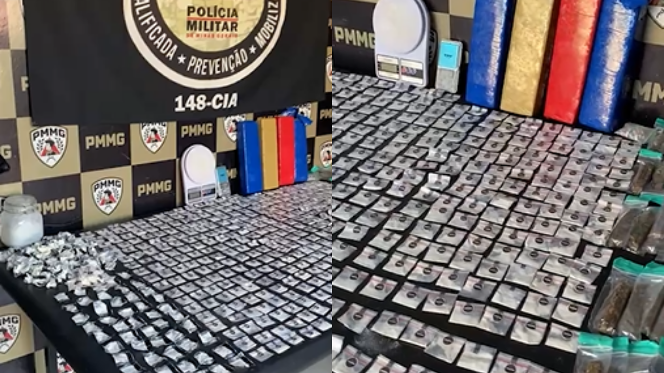 GEPAR apreende grande quantidade de drogas na Zona Sul de Uberlândia; suspeito fugiu em direção à BR-050