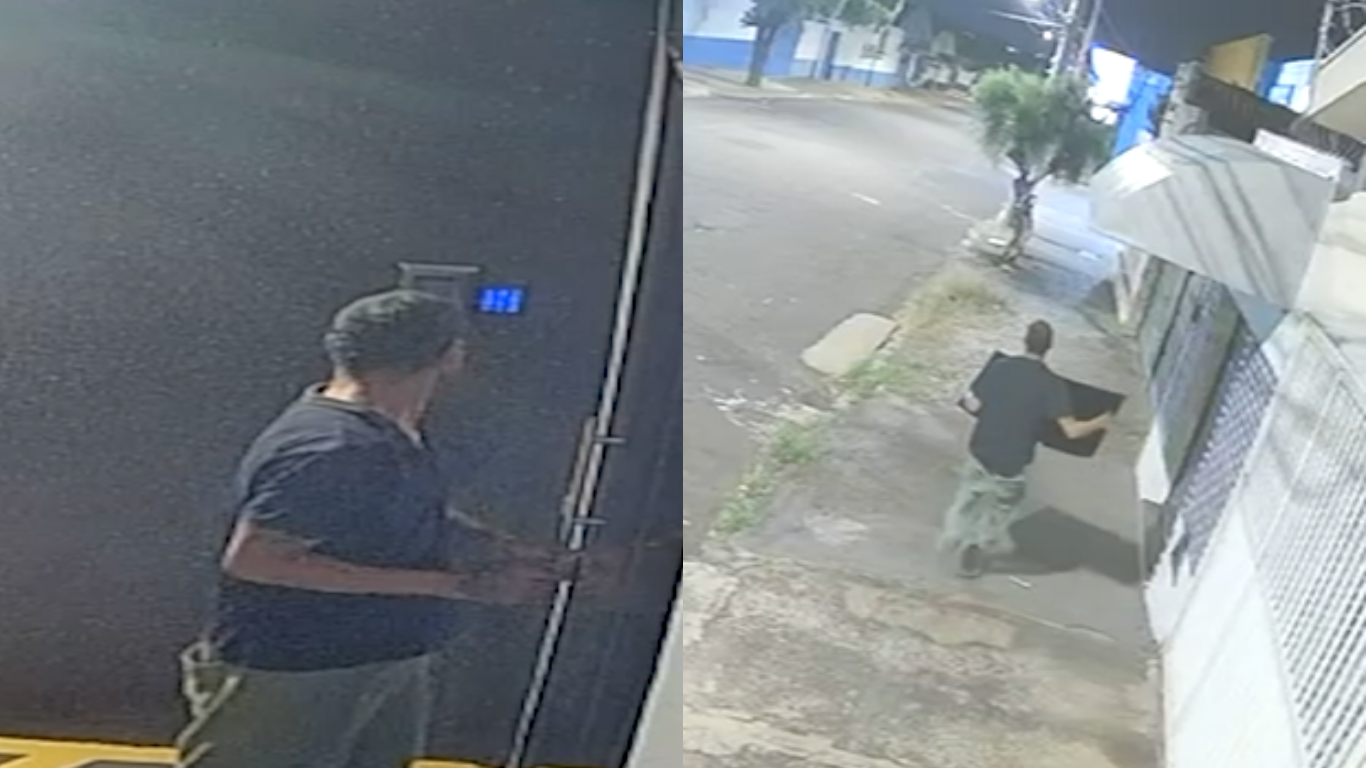 Homem arromba janela e furta televisão de 48 polegadas em clínica odontológica em Uberlândia