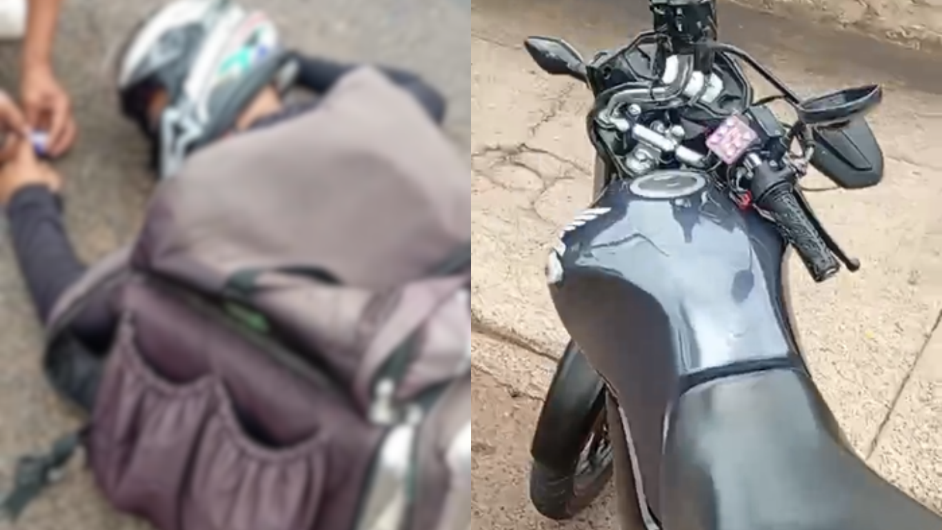 Motociclista de 25 anos fica ferido após queda na Avenida Getúlio Vargas, no bairro Tubalina